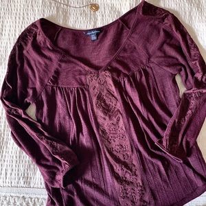 AMERICAN EAGLE PURPLE BLOUSE